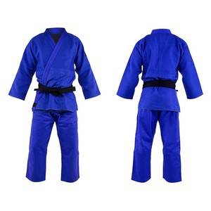 Kimono de judo bleu professionnel 420g en coton respirant haute résistance pour adultes, compétition et entraînement - Product Image 1