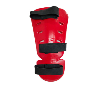 Protège-tibias en mousse NBR/EVA enduite, avec sangles élastiques légères, protection professionnelle toutes saisons pour adultes, OEM/ODM, embossage, fermeture auto-agrippante - Product Image 2