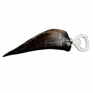 Ouvre-bouteille médiéval artisanal en corne, ouvre-bière rustique vintage, outil de bar fait main, accessoire de bar unique pour la maison, cadeau - Product Image 2