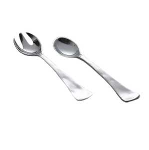 Metal Decorative Gold Plated Salad <b>Servers</b> with Handmade Unique Design with Antique Finished Handles Elegant Spoon Utensil Set - Product Image 4