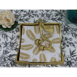 Premium Handmade Metal Napkin Holder Luxury Contemporary Table Tissue Organizer <b>Kitchen</b> Counter Restaurant Hotel Office Pantry - Product Image 2