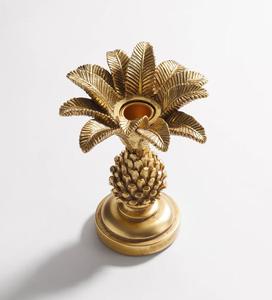 Golden Pineapple Candle Stand <b>Brass</b> Home Decoration Durable Metal Holder - Product Image 2
