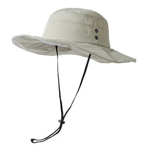Summer Outdoor Nylon Fisherman Hat Unisex for Cycling Hiking Sun protection <b>Large</b> Brim Quick-drying Breathable Bucket Hat - Product Image 3