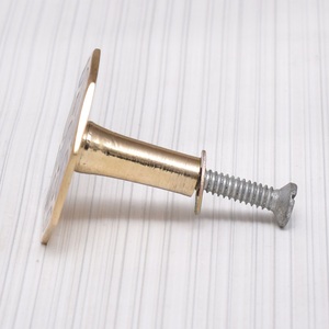 Golden Brass Cabinet Knob Hexagon Mother of Pearl Furniture <b>Pull</b> Drawer Wardrobe <b>Handle</b> for Bedroom - Product Image 3