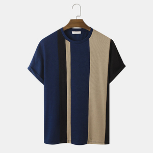 เสื้อยืดผู้ชายดีไซน์ล่าสุด-ผ้าฝ้าย 100% สไตล์ไฮสตรีท สีและขนาดสั่งทำได้ แห้งเร็วและระบายอากาศได้ดี - Product Image 1