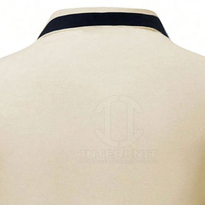 Camiseta de Manga Corta para Hombre, de Poliéster/Algodón, con Botones al Frente, Tejido Sólido, Colores y Logotipo Personalizados, Transpirable y de Alta Calidad - Product Image 3