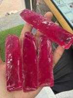 Vente en gros de pierres précieuses BU GEMS, rubis d'imitation créés en laboratoire, corindon brut irrégulier, pierres précieuses en vrac avec jeu de couleurs/effet de feu pour la fabrication de bijoux