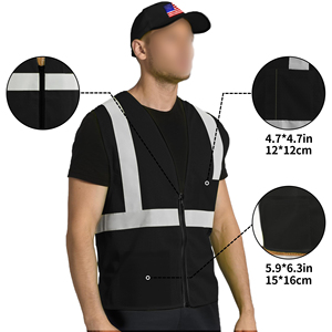 เสื้อกั๊กสะท้อนแสงแบบมองเห็นได้ชัดเจน ดีไซน์กระเป๋าข้าง สำหรับควบคุมการจราจร คนงานก่อสร้าง พนักงานคลังสินค้า ผ้าระบายอากาศได้ดี - Product Image 2