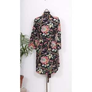 Camisa Larga Estilo Kimono Romántica de Algodón para Mujer, Encanto Caprichoso, Fluidez Sofisticada, Vestidos Casuales al por Mayor - Product Image 6