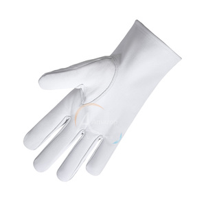 Gants de conseil en cuir brodés à la machine avec patch violet, design personnalisé, pour insignes maçonniques - Product Image 3