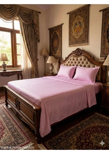Ensemble de draps en satin de coton de luxe – Drap de lit King Size avec taies d'oreiller assorties - Product Image 2