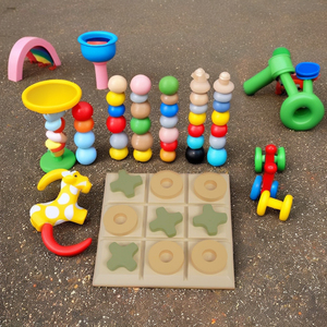 Jeu de Tic Tac Toe en contreplaqué de pin américain durable et décontracté pour enfants, idéal pour les chambres d'enfants, les zones de jeux et les coins lecture - Product Image 6
