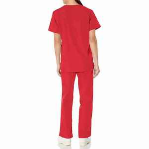 Conjunto de uniforme médico blanco para mujer, ropa de trabajo, traje de esteticista, blusa y pantalones médicos - Product Image 5