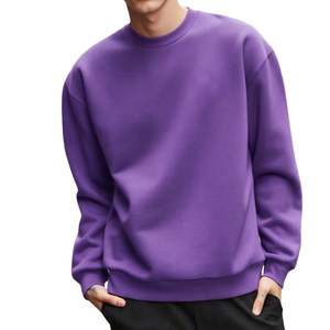Unisex Crew Neck Pullover <b>Sweater</b> Print Knitted <b>Fleece</b> Regular Fit Casual Winter Wear Long Sleeve 100% Cotton Breathable - Product Image 6