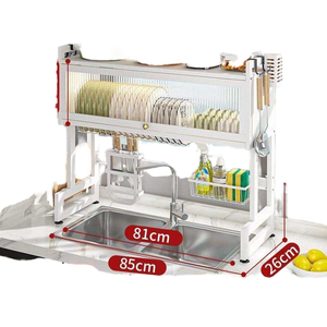 Étagère de cuisine en métal moderne au design intelligent pour la vaisselle et les outils de cuisine - Product Image 1