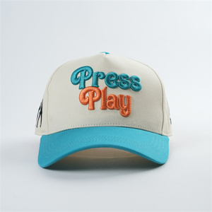 Gorras con Logotipo Bordado en Relieve Personalizado, Gorras con Logotipo Bordado en 3D, Gorras de Béisbol de Corona Alta para Hombre - Product Image 2