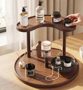 Stylish <b>Wooden</b> Display Organizer Suitable For Jewelry Perfume Makeup And Tabletop Storage Decoration Handcrafted From India - Product Image 4