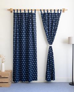 Rideaux en coton imprimés à la main de Jaipur, motif floral, doux, légers, ensemble de rideaux décoratifs - Product Image 1