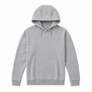 Sweat-shirt à capuche gris pour homme, coupe classique, en polaire, style décontracté, pour l'automne - Product Image 1