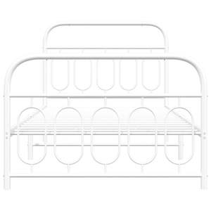 โครงเตียงเหล็กสีขาวทันสมัย รูปทรงสี่เหลี่ยมผืนผ้า ดีไซน์โมเดิร์น - Product Image 4