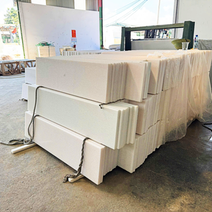 Decorative White <b>Marble</b> Floor Tiles Smooth Surface Natural Stone for Architectural Projects - Product Image 5