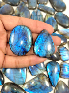 Wholesale Sparkling Cabs Blue Labradorite <b>Crystal</b> Loose Gemstones Jewelry Ornaments Healing Decorations - Product Image 3