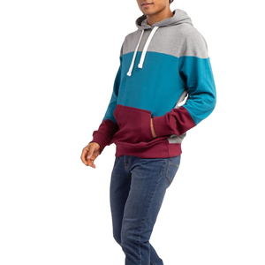 Sweat-shirt à capuche zippé surdimensionné pour homme en tricot avec broderie 3D, marron uni, 100 % coton molletonné, décontracté, pour l'automne - Product Image 3