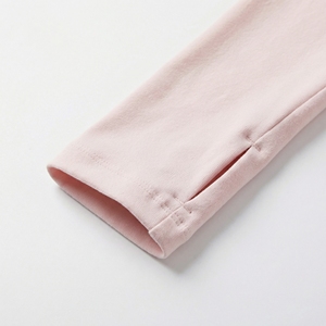 Light Pink <b>Zip</b> <b>Up</b> <b>Jacket</b> & Shorts Set | Long Sleeve Stand Collar Activewear Set | High Waist Shorts | Custom OEM Manufacturer - Product Image 6