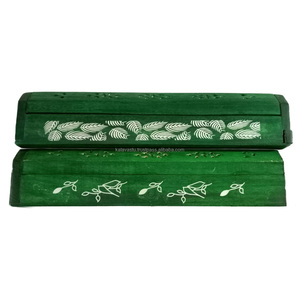 Porte-diffuseur d'encens et d'aromathérapie en bois avec motif imprimé - Product Image 6