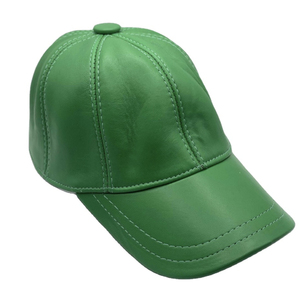 Gorra de Béisbol de Cuero Ajustable de 6 Paneles con Correa Trasera, Gorra Deportiva Casual para Protección Solar, Unisex para Adultos - Product Image 1