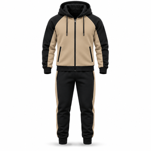 Survêtement d'hiver haut de gamme pour hommes, vêtements de sport personnalisés, ensemble de survêtement en polaire chaud, fabricant en gros - Product Image 3