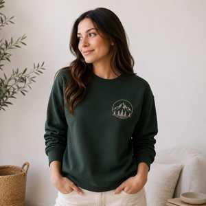 Sweat-shirts brodés personnalisés avec votre texte ou logo, sweat-shirt minimaliste pour anniversaire - Product Image 3