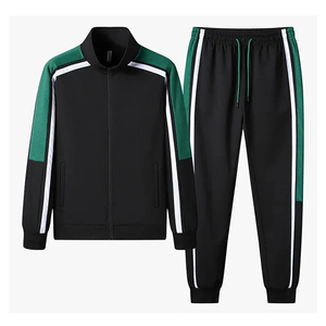 OEM Custom Logo Polyester <b>Tracksuit</b> Manufacturer Two Piece Set Men Athletic Full Zip Training Suit Sweatpants <b>Wholesale</b> <b>Vendor</b> - Product Image 4