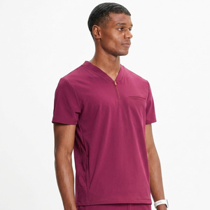 New Quick-Drying Short-Sleeved Surgical Scrub <b>Sets</b> Needle Detection Seamless Fusing for Oral Nurse <b>Doctors</b> Men Women Hospital - Product Image 6