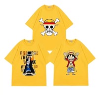 32 Estilos de Camisetas de Manga Corta de Anime Unisex de Buena Calidad, Tejidas, con Personajes de Monkey D. Luffy, Roronoa Zoro, Sanji, Saber, Ace, para Cosplay