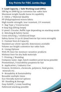 FIBC Bags <b>Top</b> Filling Skirt and Bottom Flat Convenient for Machine <b>Loading</b> Ton Bags All Virgin PP Woven Bags - Product Image 6