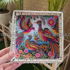Bandejas de plata alemana pichwai para regalos festivos - Product Image 6