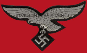 GERMAN EAGLE-662 Insignia bordada personalizada en 3D para gorra con ancla y corona de laurel, parche de tela con pin de seguridad para uniforme y prendas de vestir - Product Image 5