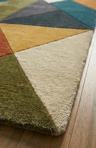 Luxury Hand Tufted Non-Slip Medium Pile Geometric Area Rug Modern Abstract Wool Carpet for Living Room Bedroom Office Hotel Home - Product Image 6