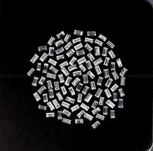 Diamants blancs clairs de laboratoire, taille baguette, 4,0 x 2,0 mm |   Certifié IGI |   Créé en laboratoire pour la fabrication de bijoux - Product Image 3
