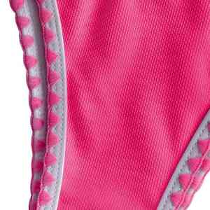 Conjunto de bikini con cuello en V, traje de baño sexy para mujer, traje de baño estilo halter para un look elegante en la playa - Product Image 3