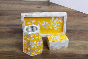 Juego de quemador Bakhoor de brillo de perla artística Premium con incrustaciones de nácar Natural para regalo de boda de Ramadán de hogar árabe de lujo - Product Image 5