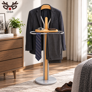 Perchero Moderno de Metal Cromado para Trajes, Organizador de Ropa para Dormitorio u Hotel, Perchero de Pie para Abrigos, Mueble para el Hogar GOB-236 - Product Image 5