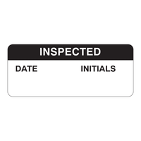 Étiquettes d'inspection Brady autocollantes durables avec date et initiales pour les contrôles d'équipement