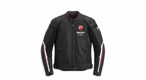 MotoCP Rucati <b>Racing</b> <b>Jacket</b>/Chaqueta Stylish Leather Riding Gear Protection Level 2 CE Certified - Product Image 1