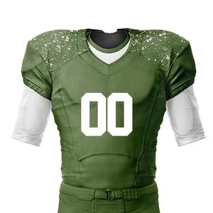 Adult Tackle American Football Uniform with <b>Pads</b> Custom Logo Design Plus Size Short Sleeve - Product Image 4