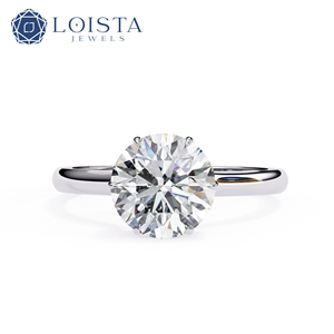 Anillo de Diamante Cultivado en Laboratorio de Oro Sólido de 18K de Alta Relación Calidad-Precio - Corte Brillante Redondo para Mujer, Certificado IGI, Precio de Fábrica - Product Image 2