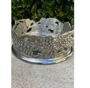 Unique Modern Elegant Design Silver plated Wine Coaster Embossed Print Design For Hotel & Restaurant Table Use - Product Image 6