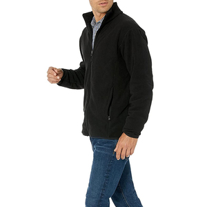 Veste polaire en tissu tissé style hiver à manches longues avec fermeture éclair pour homme - Product Image 1