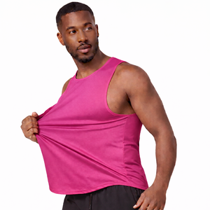 Débardeur de sport à séchage rapide pour homme |   Débardeur de sport sans manches en polyester |   Entraînement de course à pied et de basketball |   Vente en gros OEM - Product Image 2